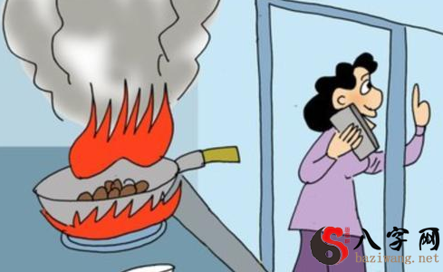 梦到烧饭着火