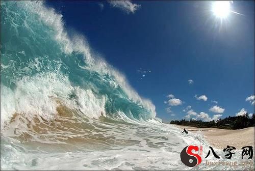 梦到很美的海浪